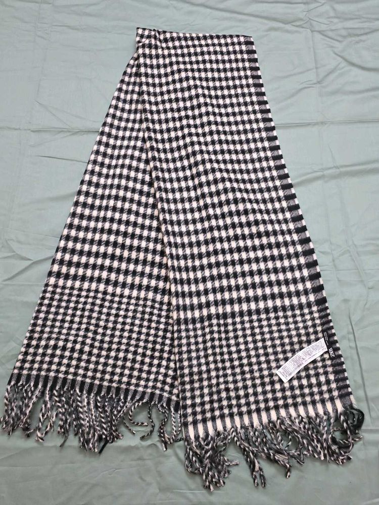 Winter Soft Checkered Scarf - Long