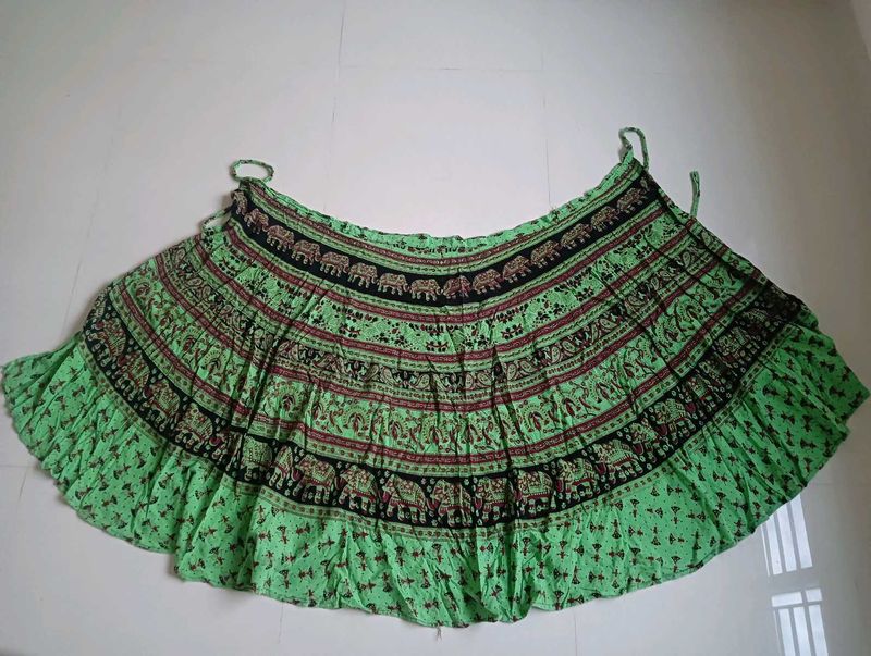 Cotton Wrap Skirt