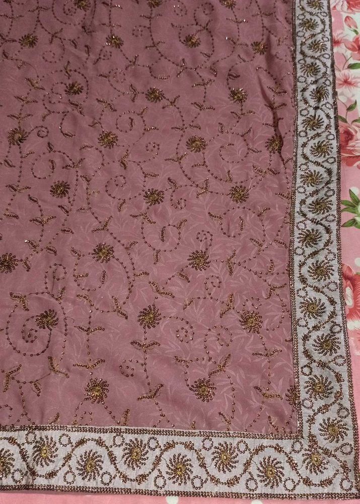 Elegant Embroidered Saree