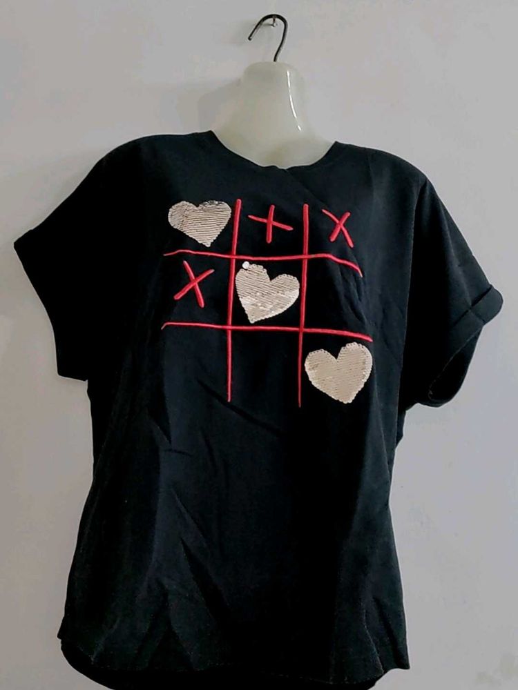 Embellished Tshirt For Women And Girls