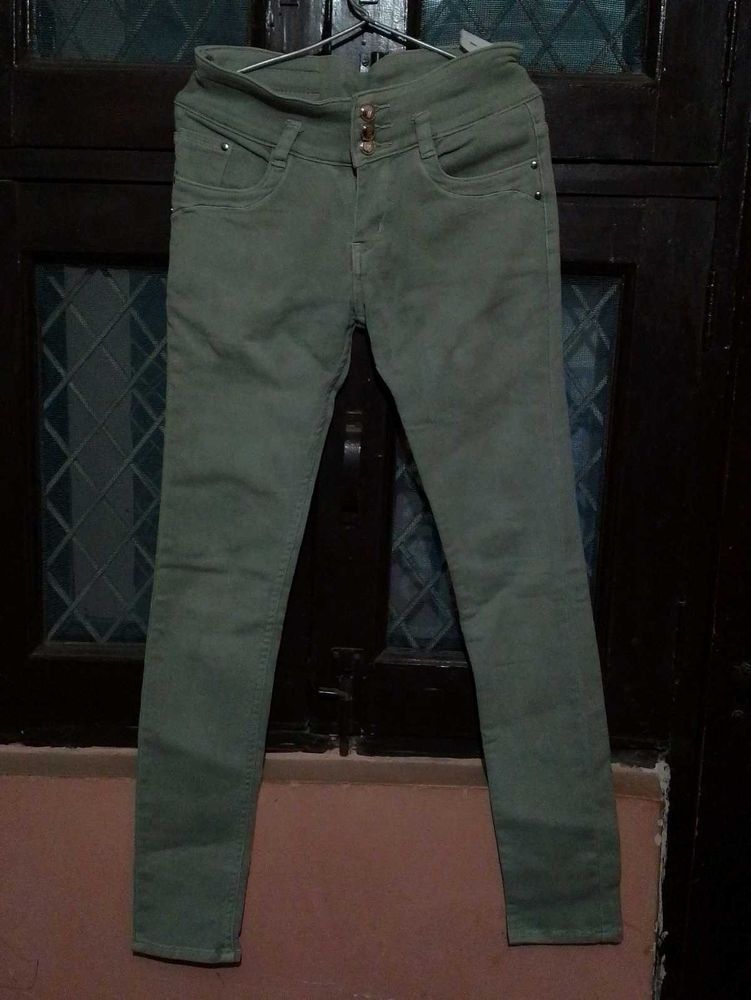 Olive Green Skinny Jeans