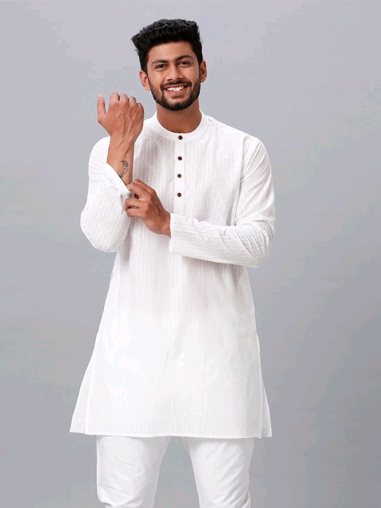 Men's White Kurta
