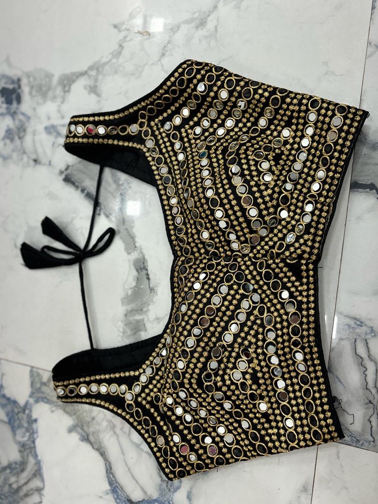 Golden Black Blouse