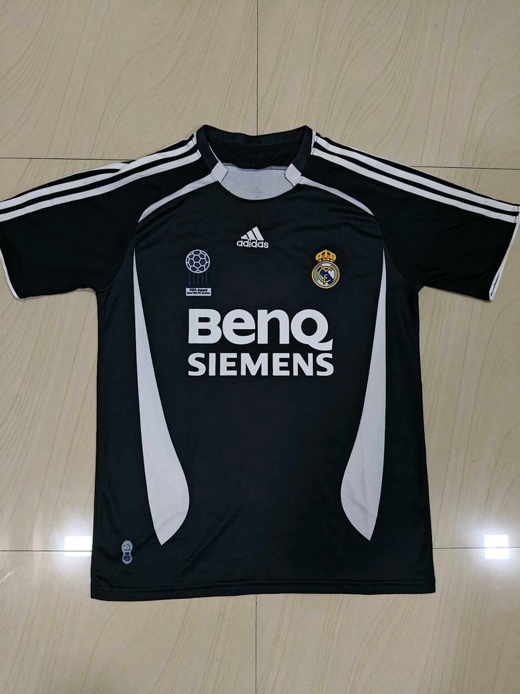 Real Madrid 2006 Away Black M/L SIZE
