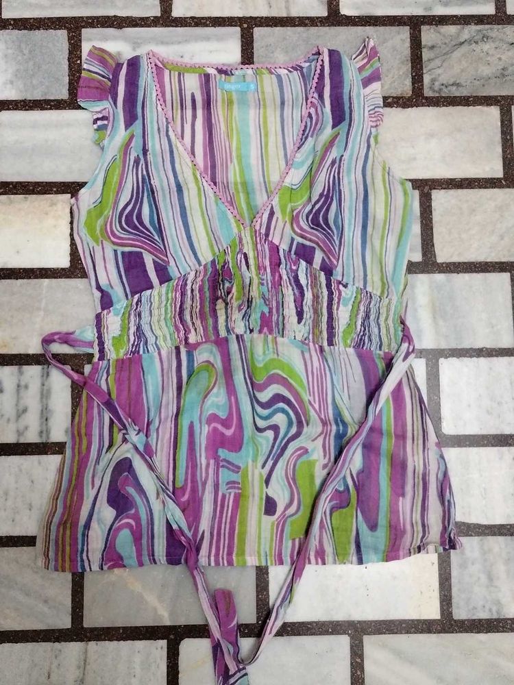 Striped Sleeveless Top