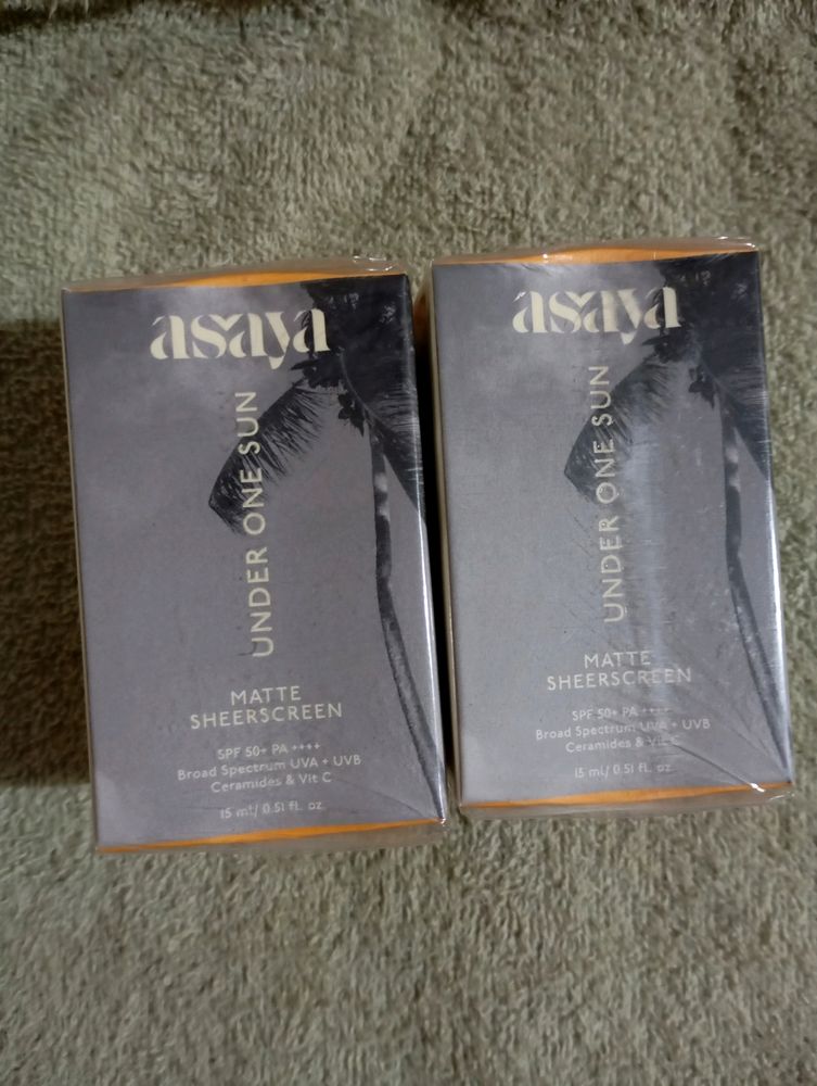 asaya matte sunscreen