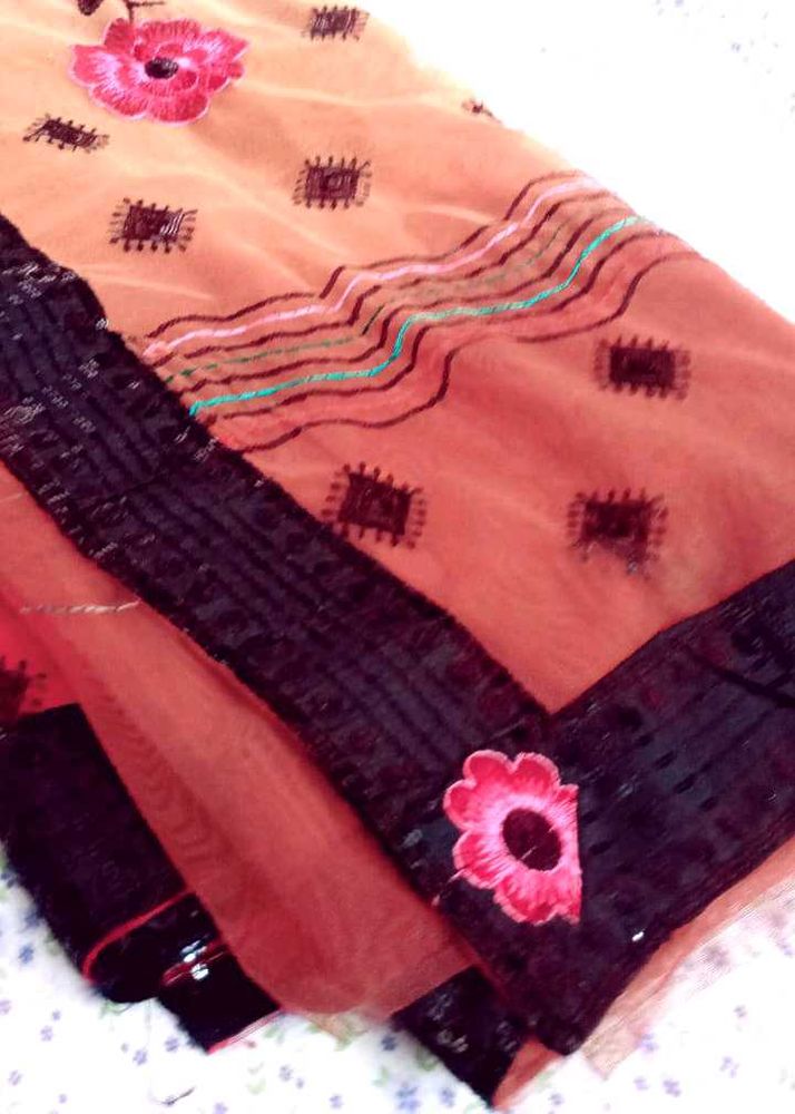 Floral Print Saree