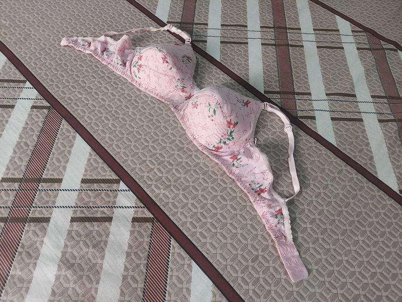 Floral Print Bra