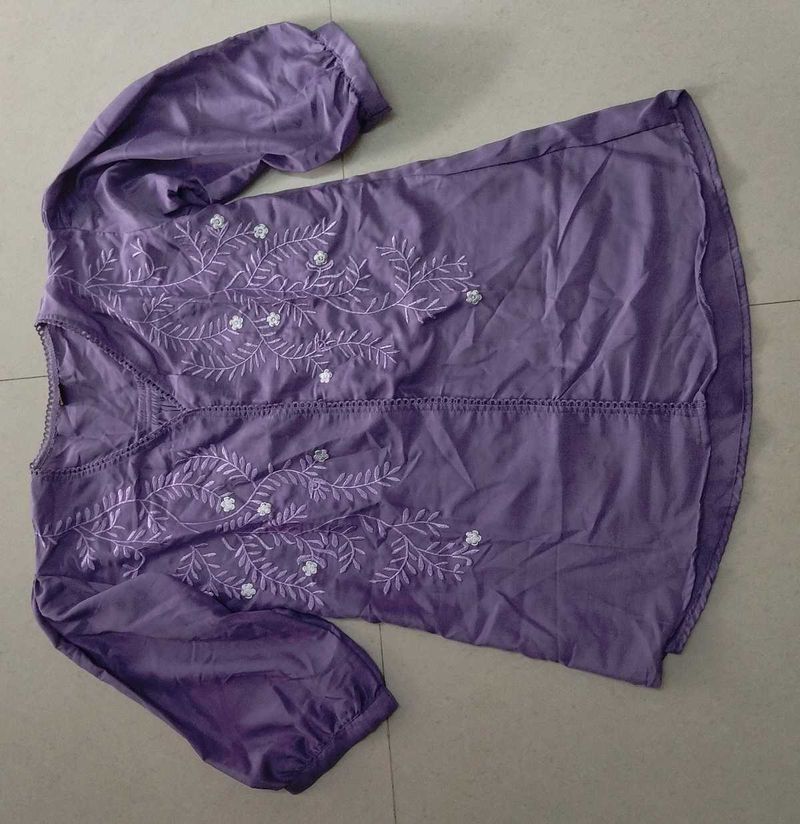 Elegant Purple Kurta