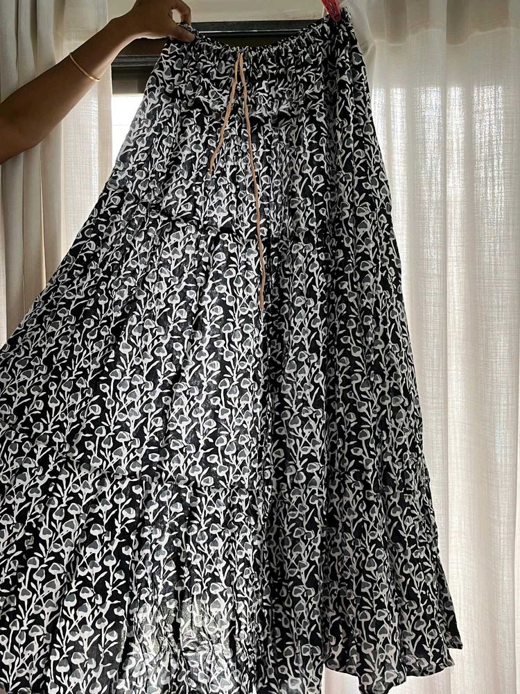 Floral Ethnic And Summer Print Skirt