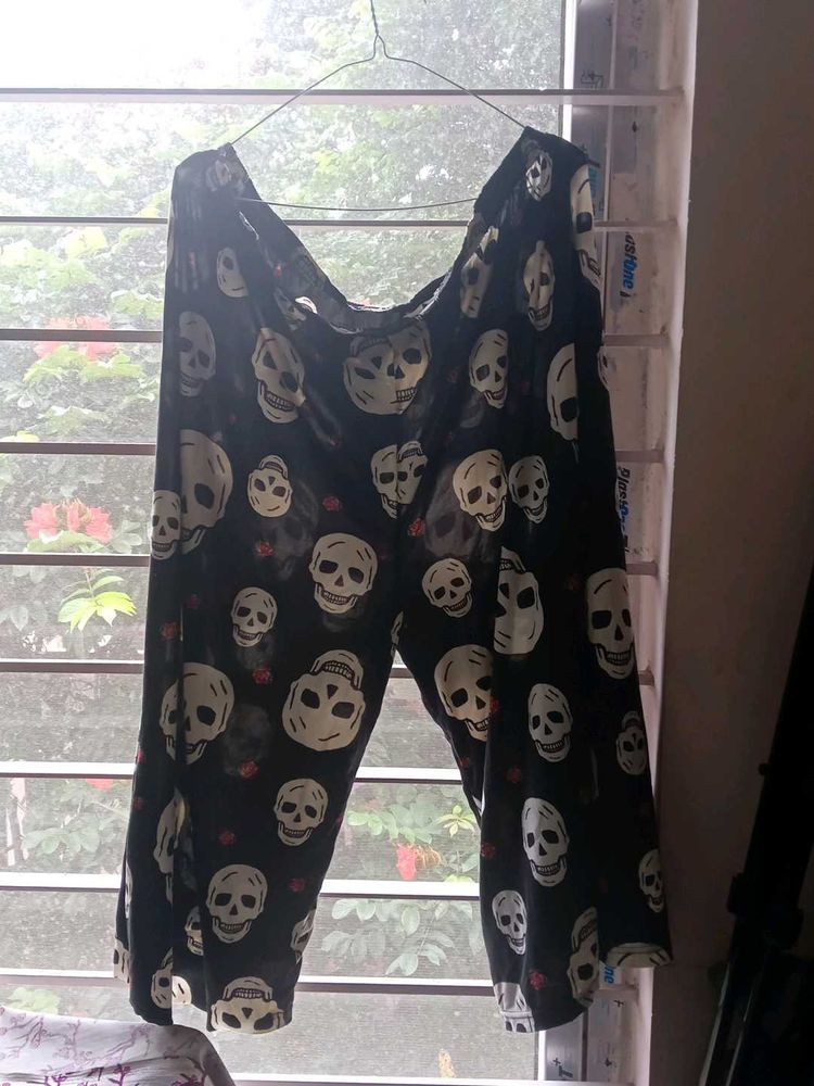Skull Print Pants