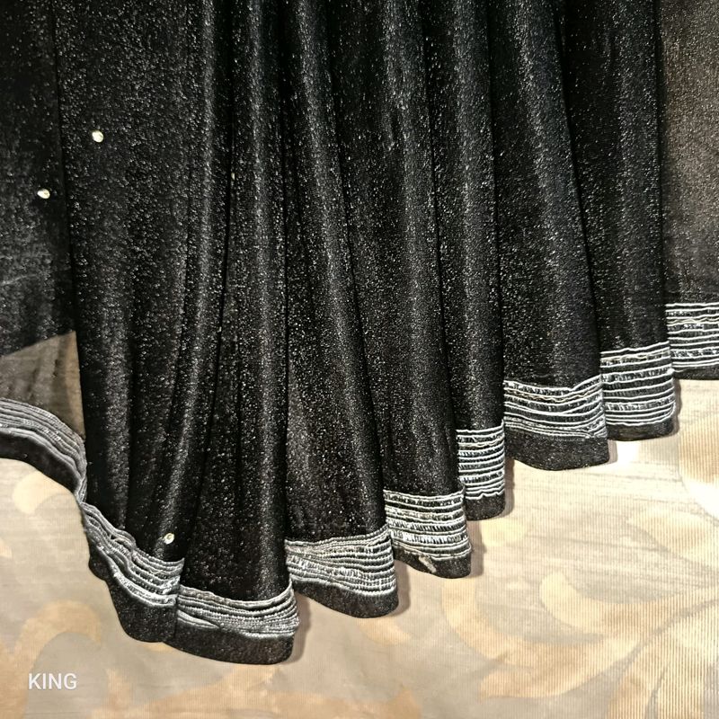 Black Shimmer Shine Saree