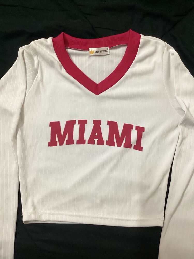 Trendy Miami Fitted Top For Women