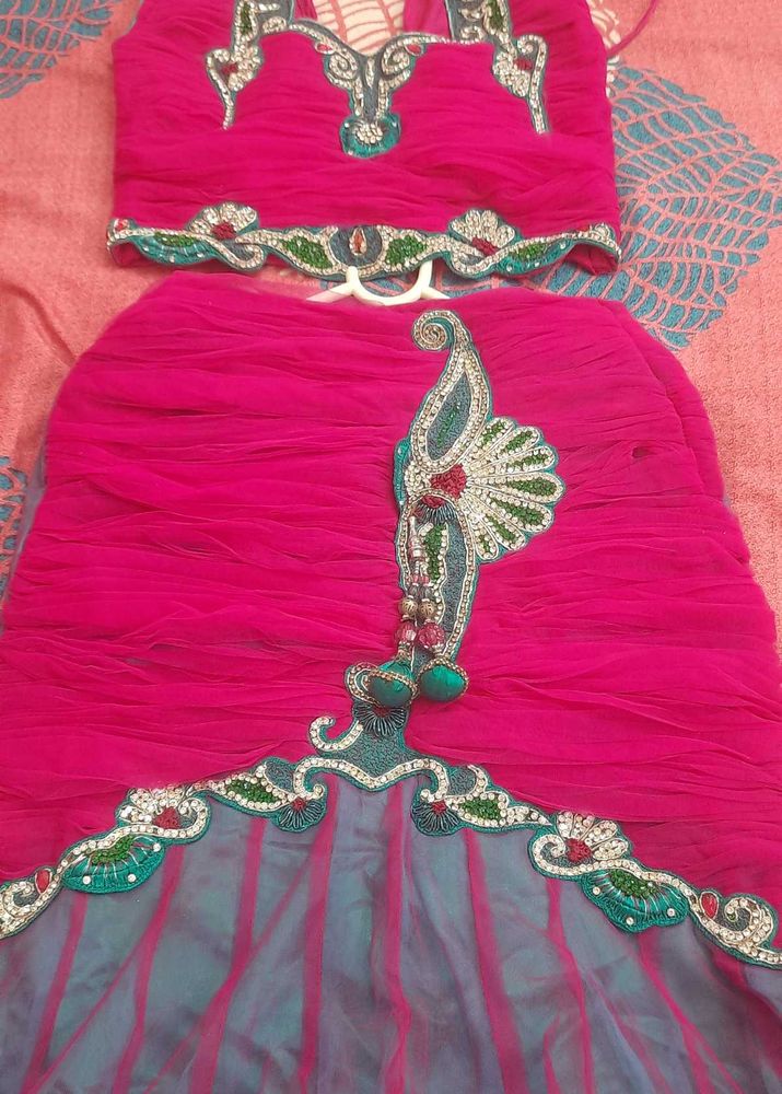 Pink Lehenga Choli Set