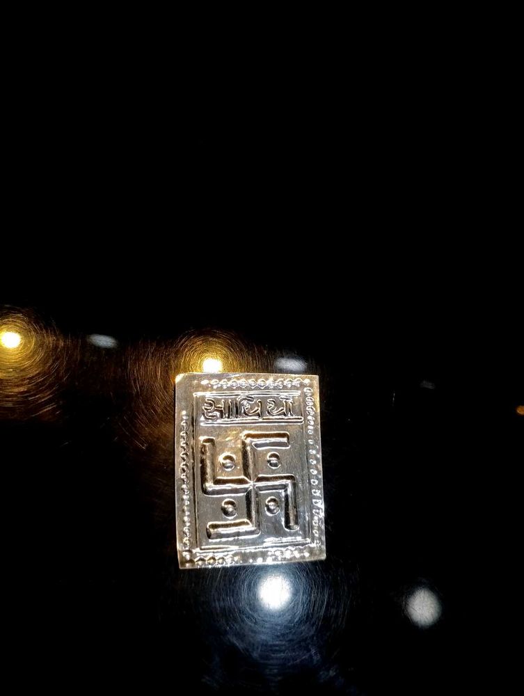 Pure Silver Svastik For Pooja