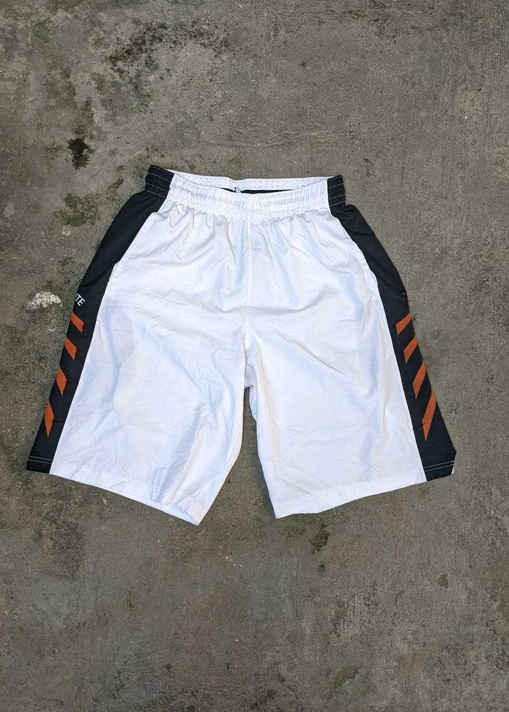 Nike Dry Fit Athletic Shorts - White &amp; Black