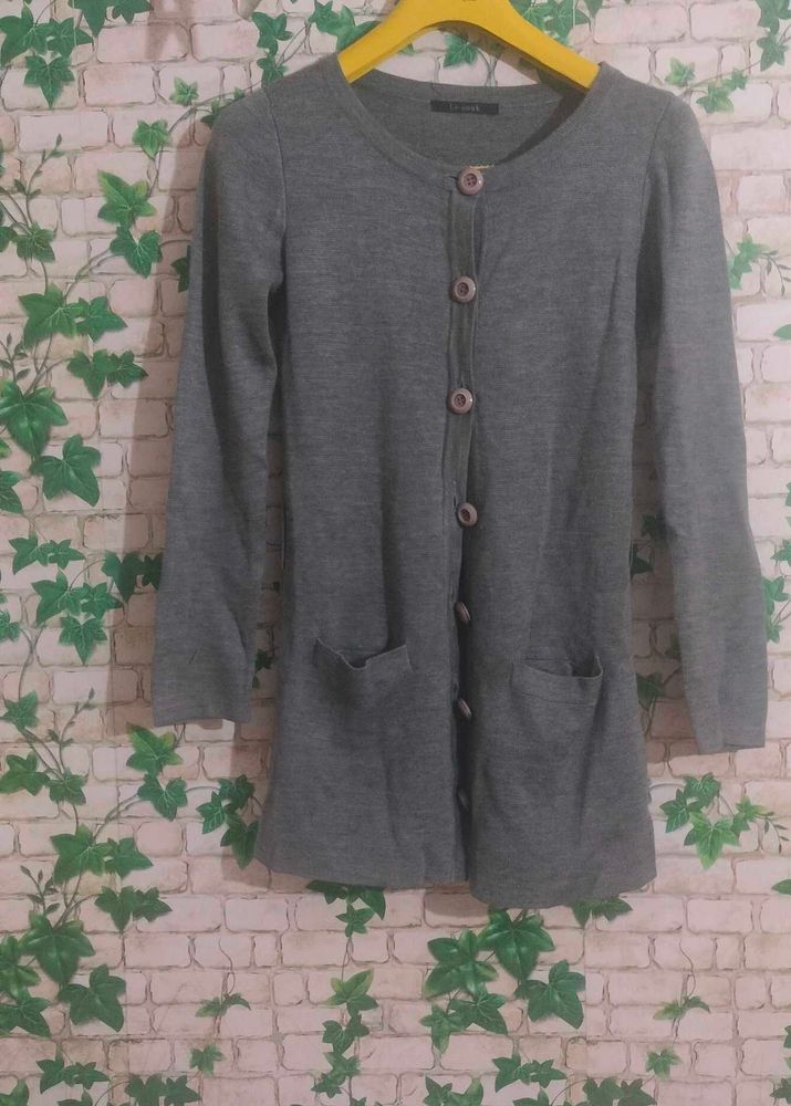 girls gray sweater