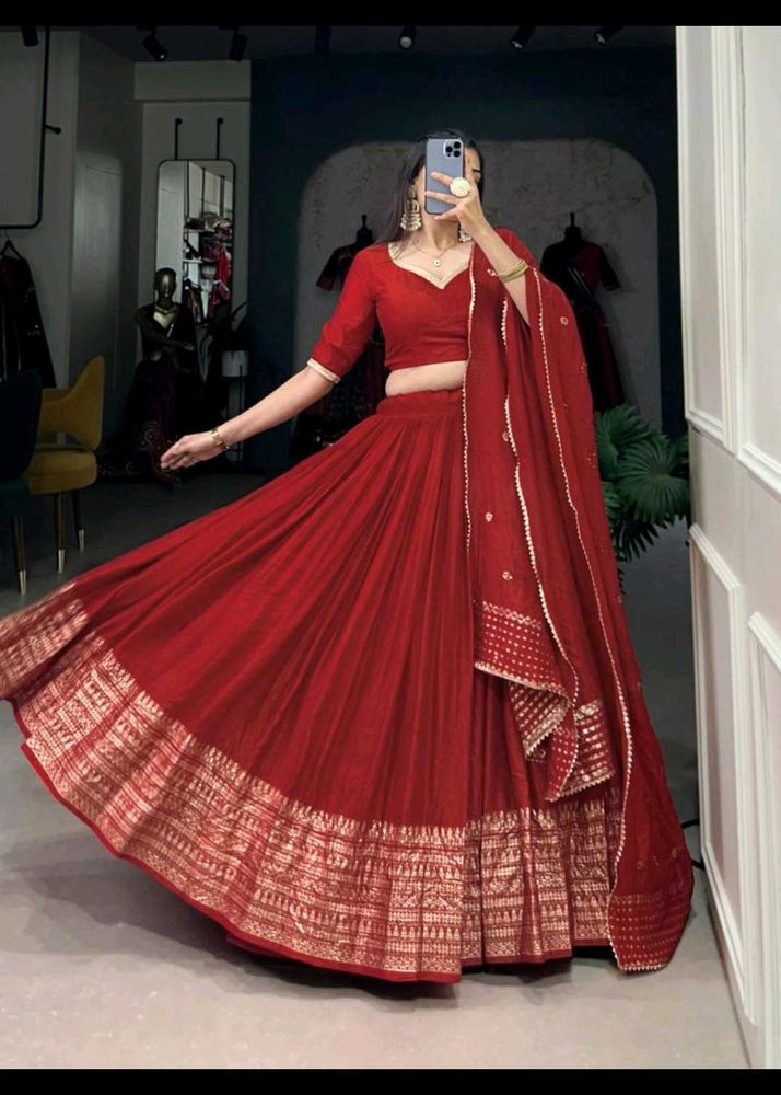 Red Lehenga Choli Set