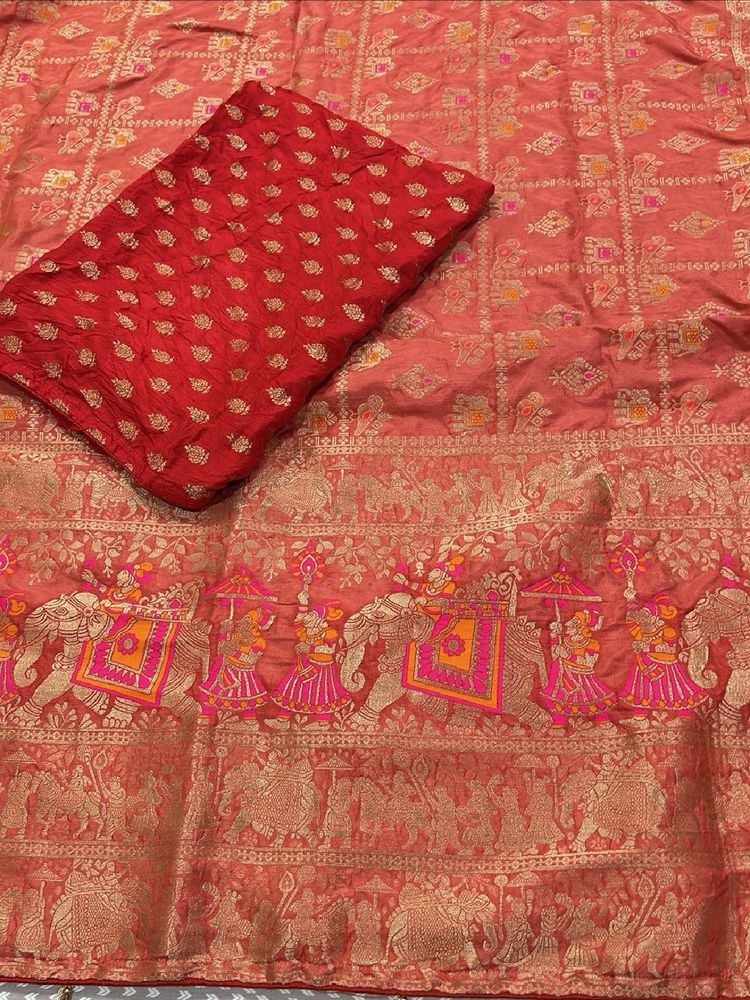 Banarasi Silk Saree Elegant Traditional Wear 3 New