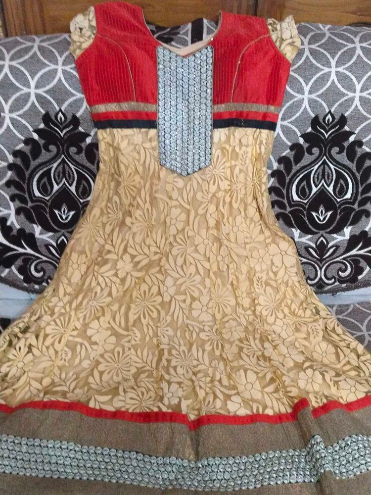 Elegant Floral Anarkali Kurta