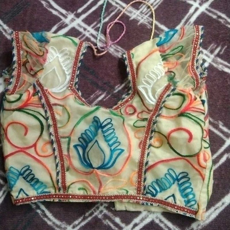 Embroidered Ethnic Blouse for 11-15 year old girl