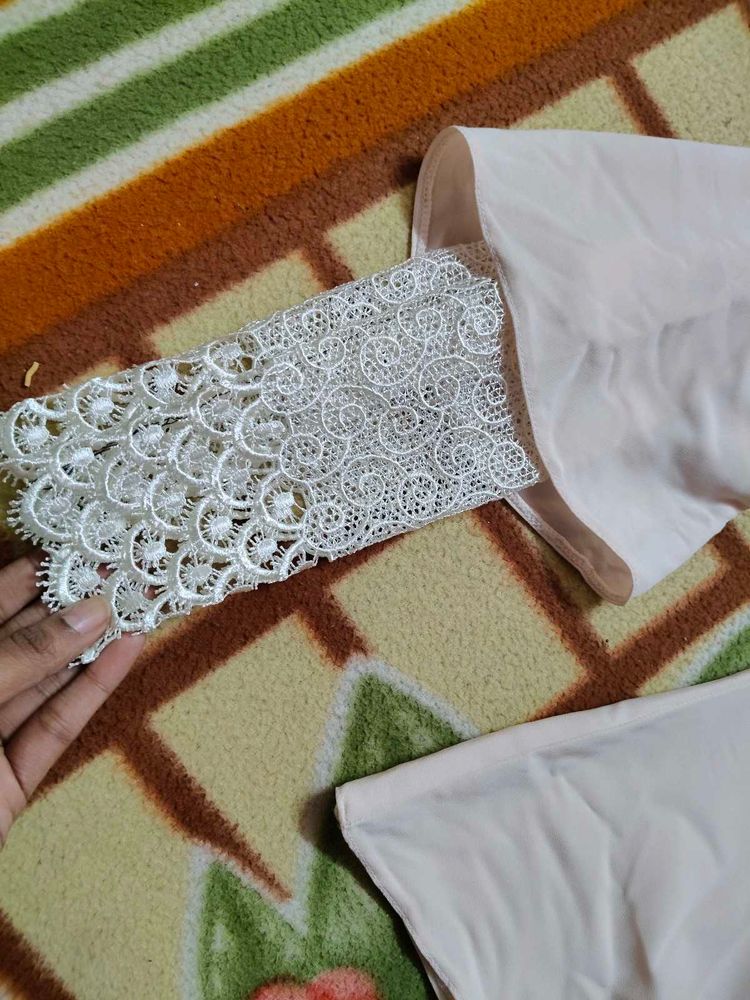 Elegant Lace Sleeve Top