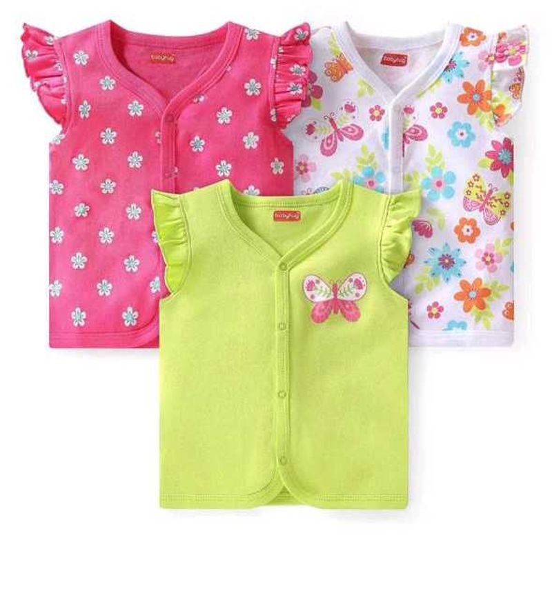 New Born Baby Top Set Of 3