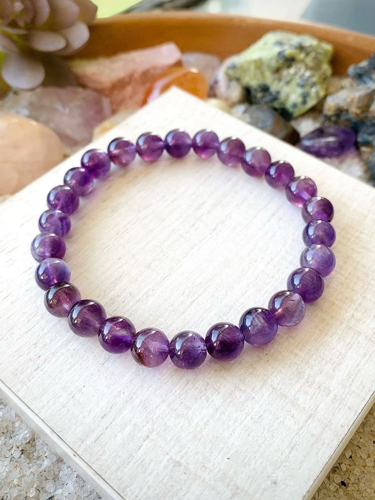 HEALTH HEALING| Amethyst Beaded Bracelet