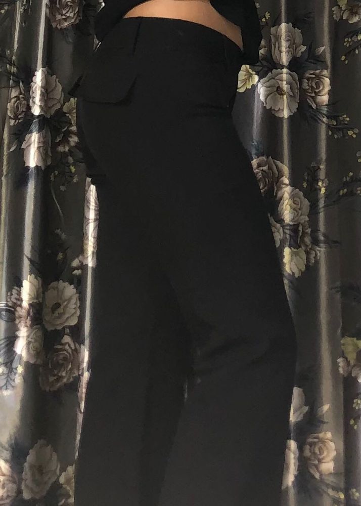 Black Wide Leg Trousers