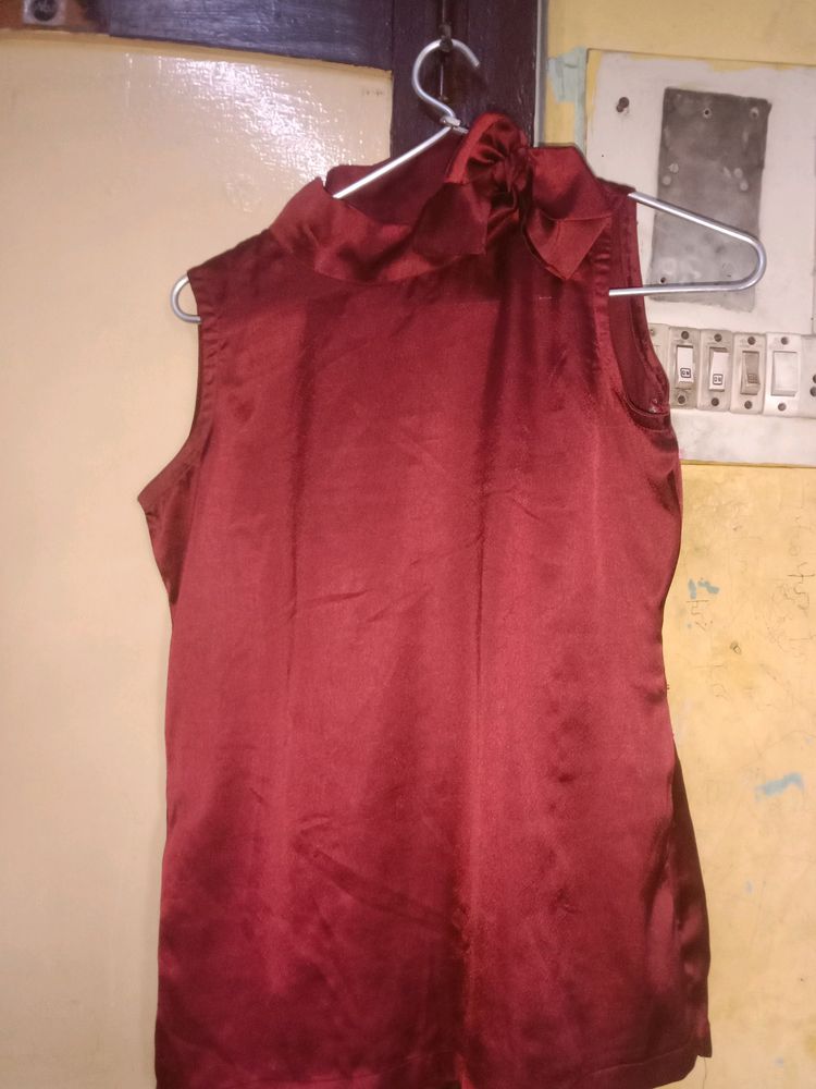 Cute Korean Red Top