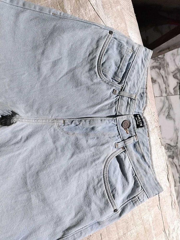 Shein Light Wash Denim Jeans