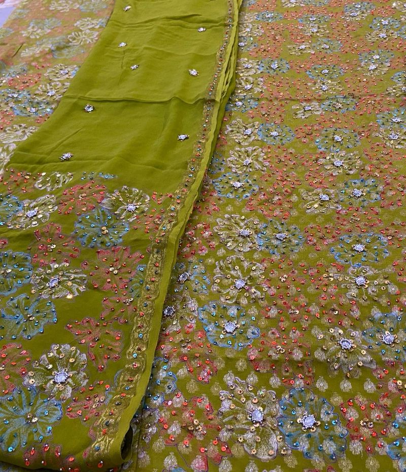 Elegant Embroidered Suit