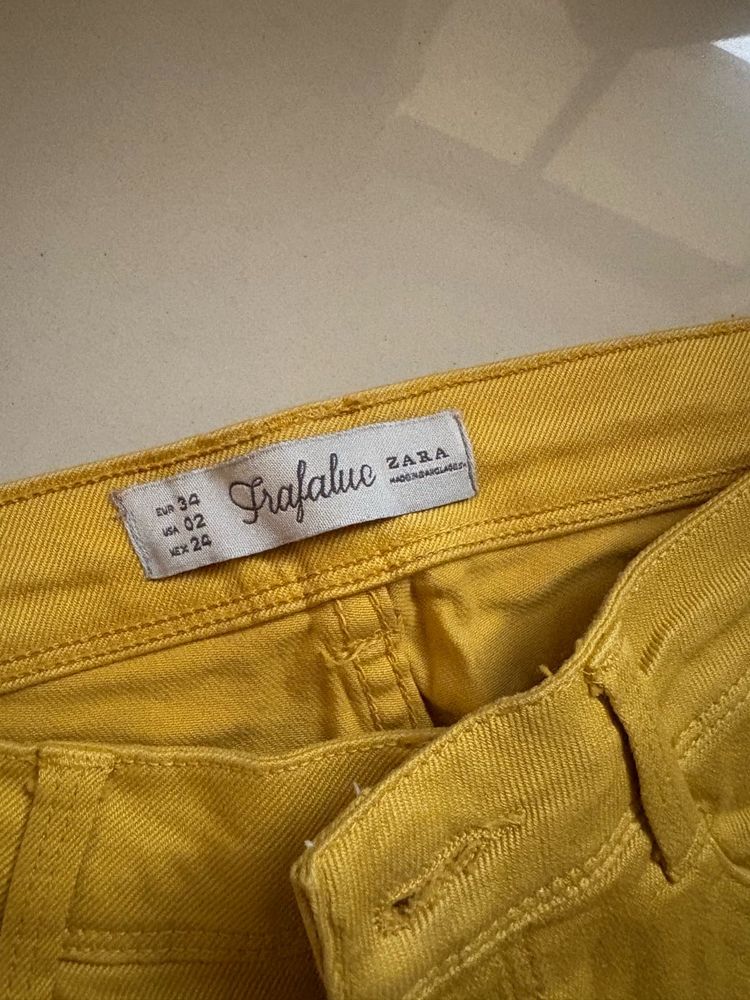 Zara Trafaluc Mustard Yellow Jeans
