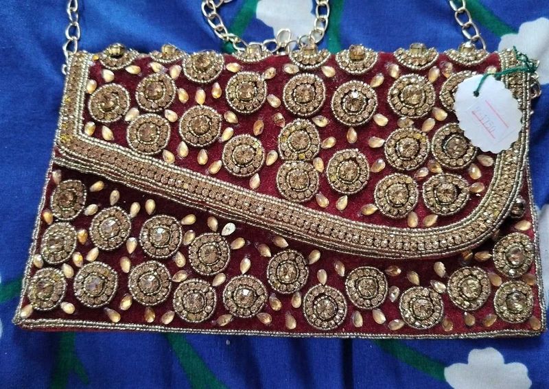 Bridal Clutch/ Sling Bag