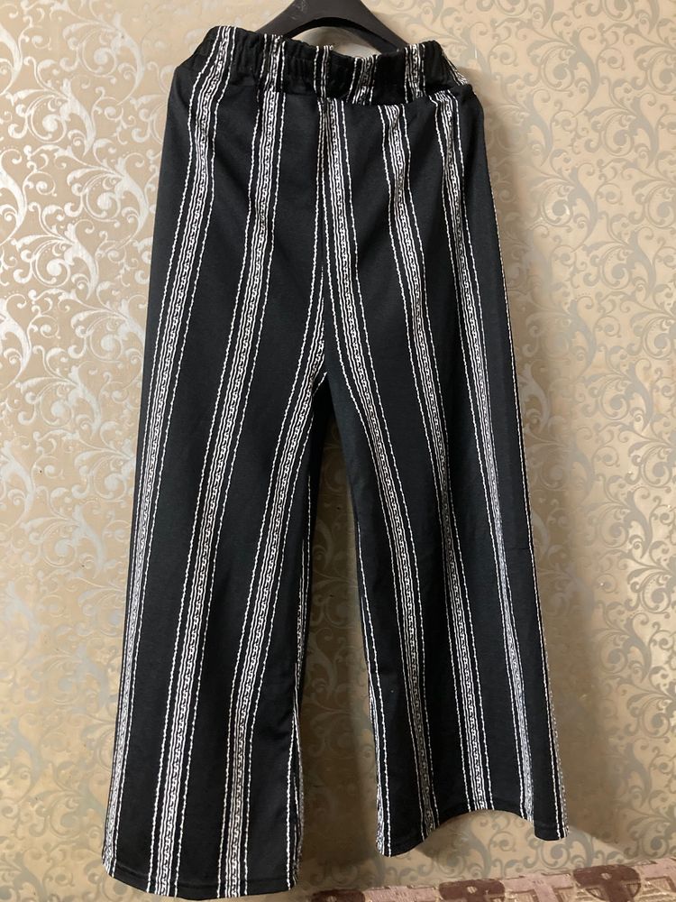 High Waisted Plazzo Pants (Emily in Paris P