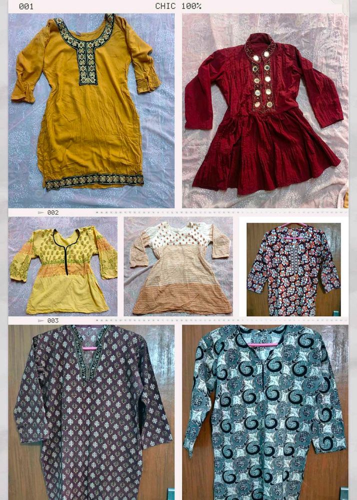 Sale🎉 7 Vintage Style Tunics/ Kurtis (Women's)