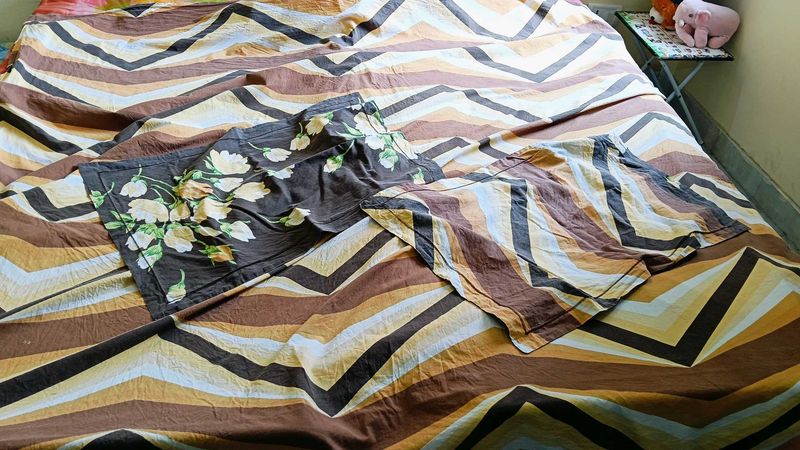 Cotton Printed Regular Used Double Bed Sheet