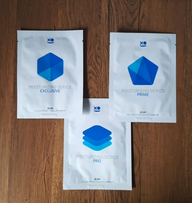 CarePop Moisturising Sheet Masks Combo, Pack Of All 3 Series