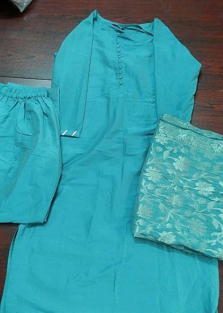 Blue Kurti Set