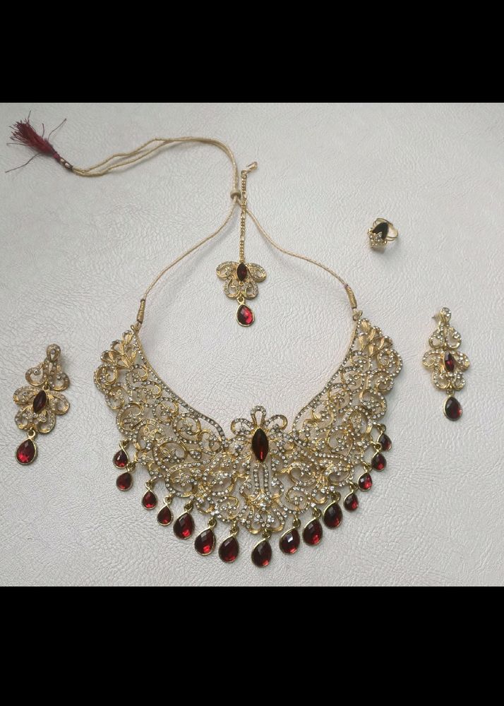 Heavy Necklace Silver Golden Touch