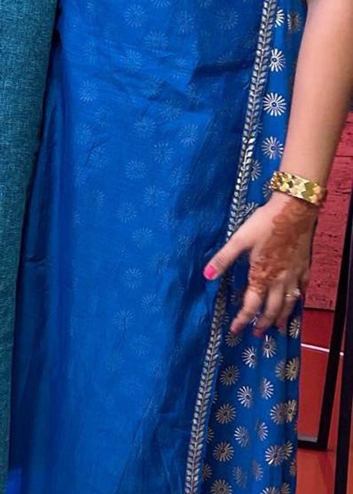 Blue &amp; Gold Indian Dress