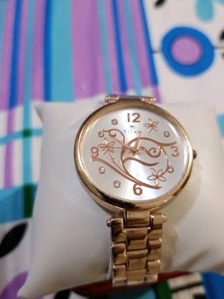 Titan Rose Gold Women&#39;s Watch