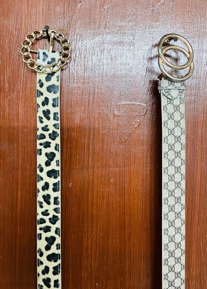 COMBO OFFER OF TWO ELEGANT LEATHER BELTS