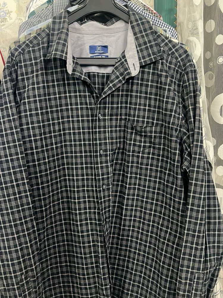 Men's Speedway Black Checkered Shirt