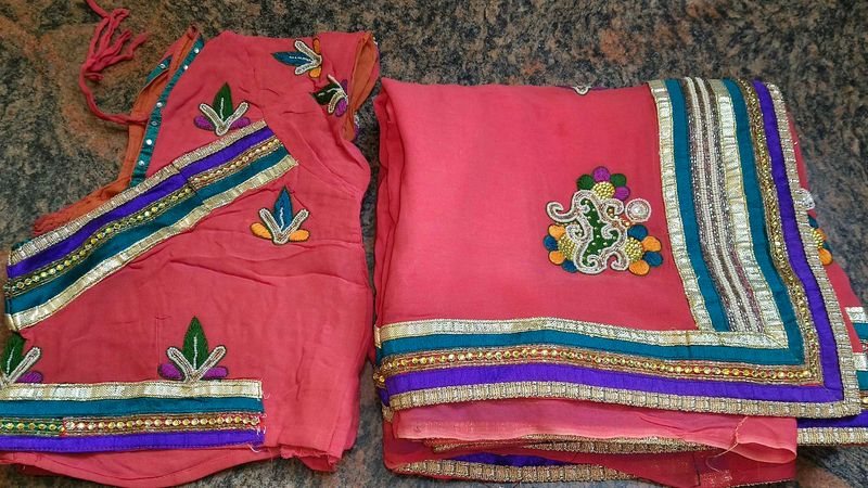 Pure Heavy Party Wear Saree