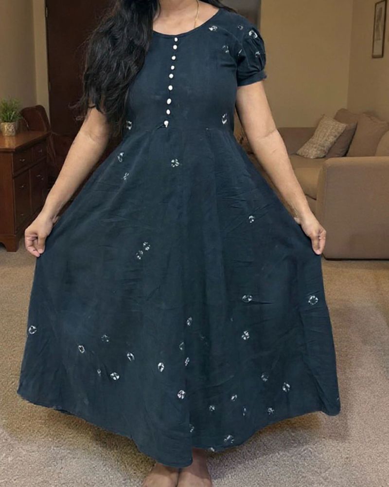 Elegant Navy Blue Maxi Dress