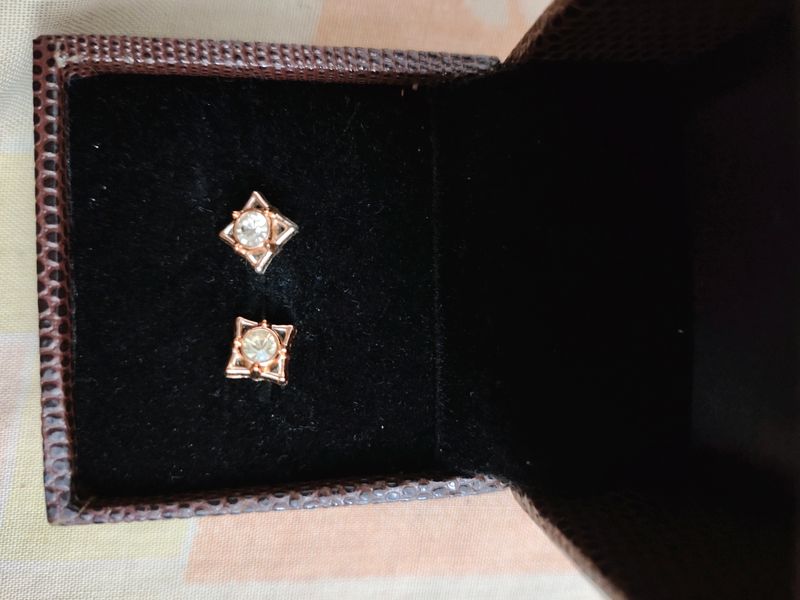 7 Pair Of Cute Earrings With Gold Plated Ring