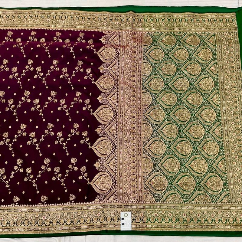 Banarsi Upada Sirwoski Work Saree
