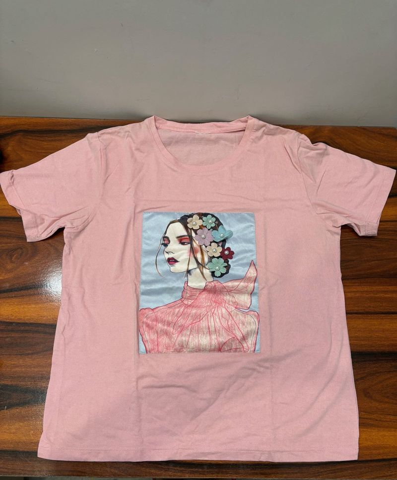 Beautiful Pink Tshirt Women