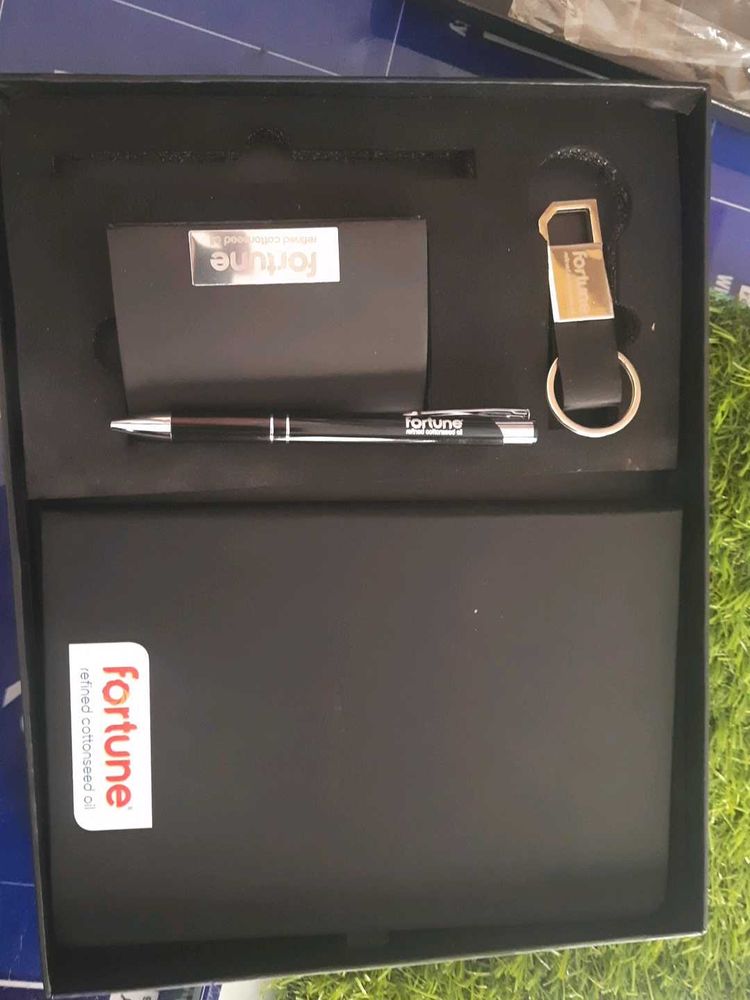 Elegant Black dairy + wallet+Keychain and pen